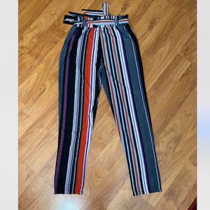 ✿ Striped Flowy Pants ✿
